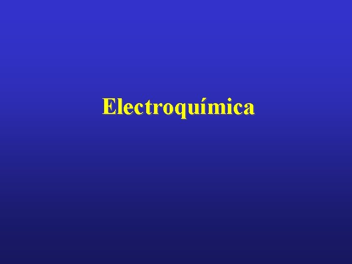 Electroquímica 