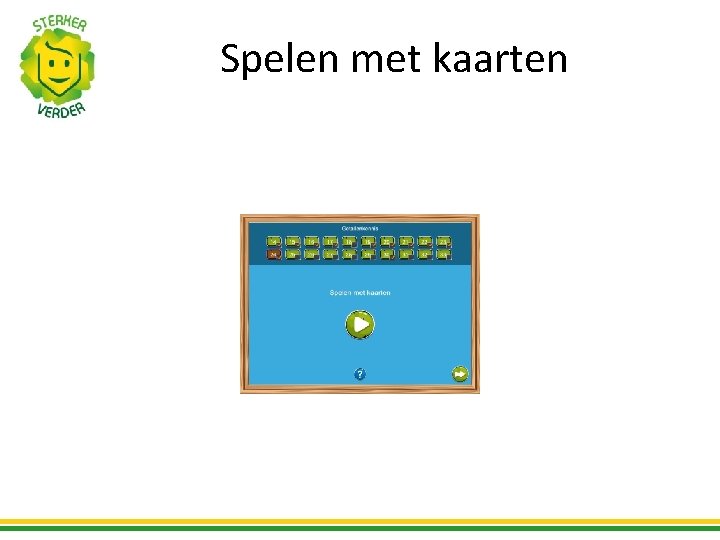 Spelen met kaarten 