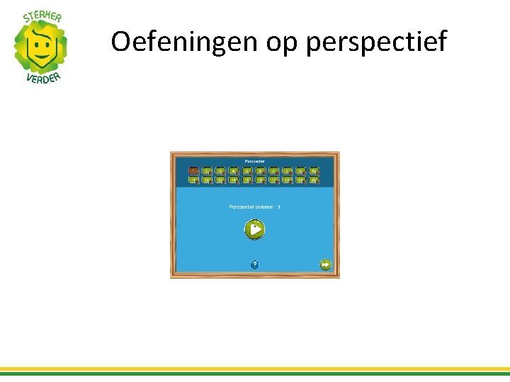 Oefeningen op perspectief 