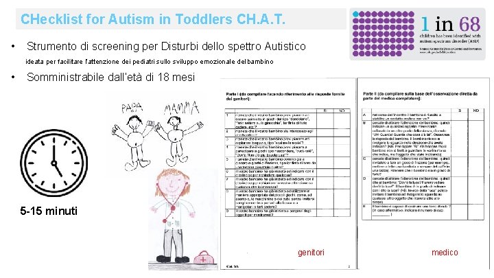 CHecklist for Autism in Toddlers CH. A. T. • Strumento di screening per Disturbi