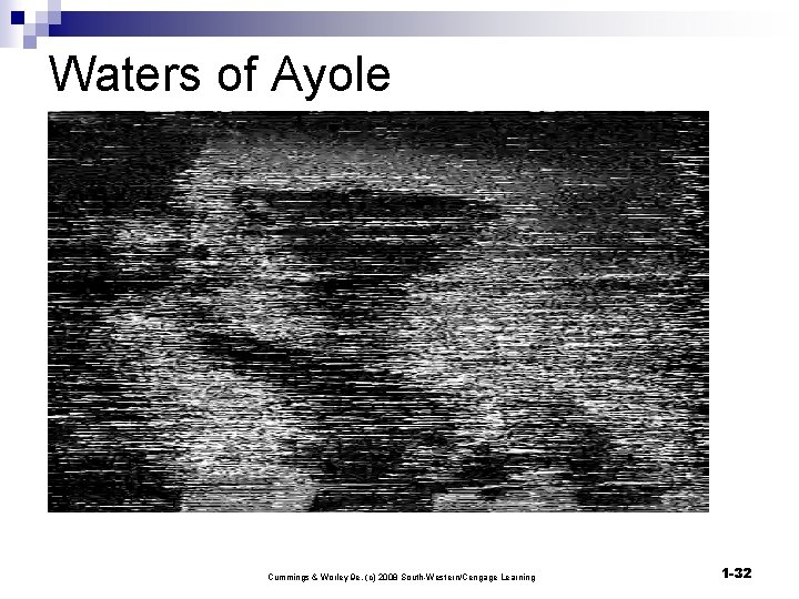 Waters of Ayole Cummings & Worley 9 e, (c) 2008 South-Western/Cengage Learning 1 -32