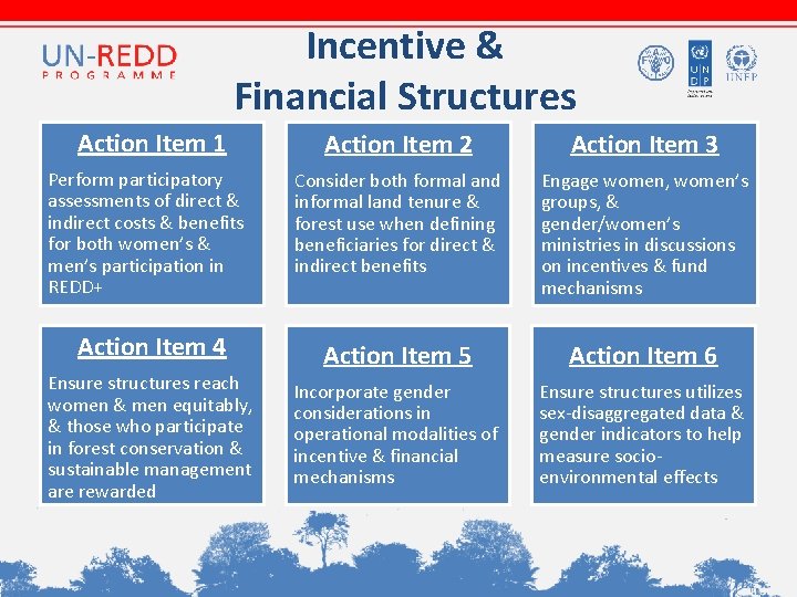 Incentive & Financial Structures Action Item 1 Action Item 2 Action Item 3 Consider Incentive & Financial Structures Action Item 1 Action Item 2 Action Item 3 Consider