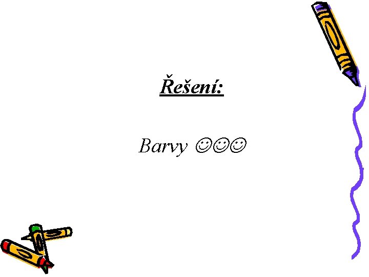 Řešení: Barvy 