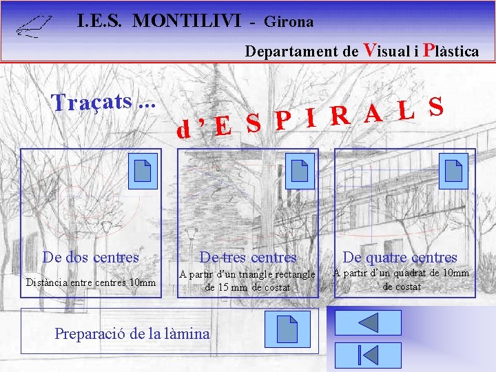 I. E. S. MONTILIVI - Girona Departament de Visual i Plàstica Traçats. . .