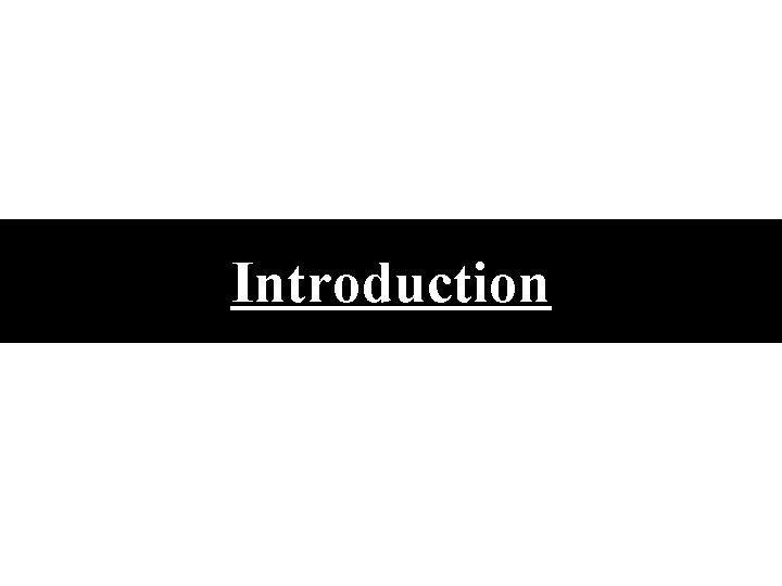 Introduction 