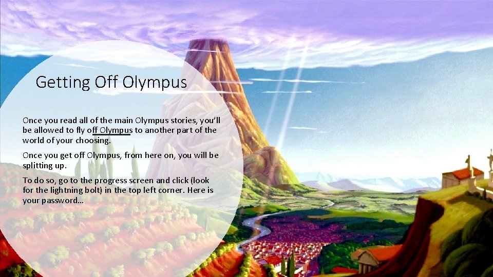 Getting Off Olympus Once you read all of the main Olympus stories, you’ll be Getting Off Olympus Once you read all of the main Olympus stories, you’ll be