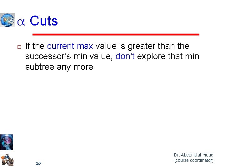 a Cuts If the current max value is greater than the successor’s min value,