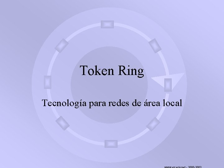 Token Ring Tecnología para redes de área local 