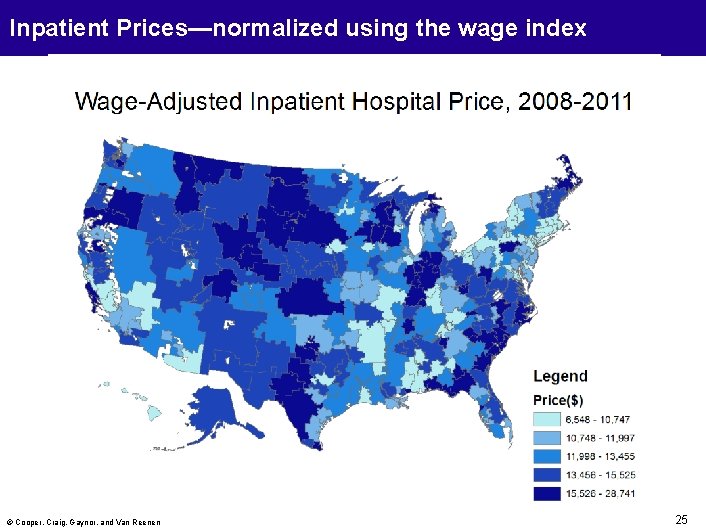 Inpatient Prices—normalized using the wage index © Cooper, Craig, Gaynor, and Van Reenen 25