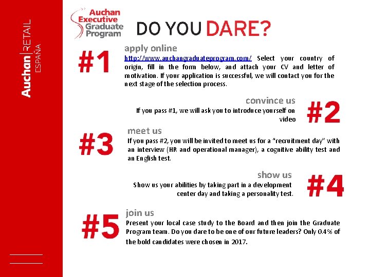 apply online http: //www. auchangraduateprogram. com/ Select your country of origin, fill in the