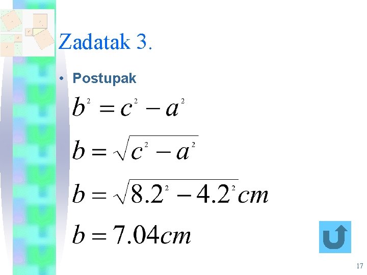 Zadatak 3. • Postupak 17 