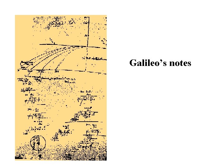 Galileo’s notes 