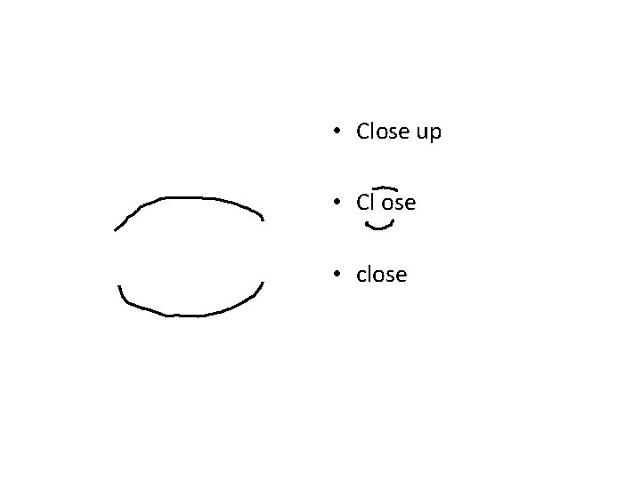 • Close up • Cl ose • close • Close up • Cl ose • close