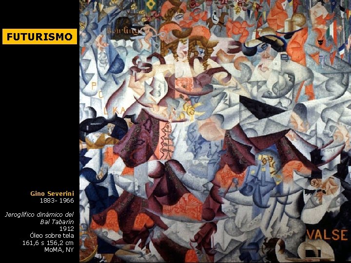 FUTURISMO Gino Severini 1883 - 1966 Jeroglífico dinámico del Bal Tabarín 1912 Óleo sobre