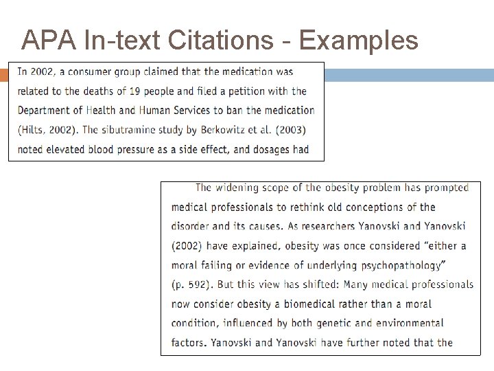 APA In-text Citations - Examples 