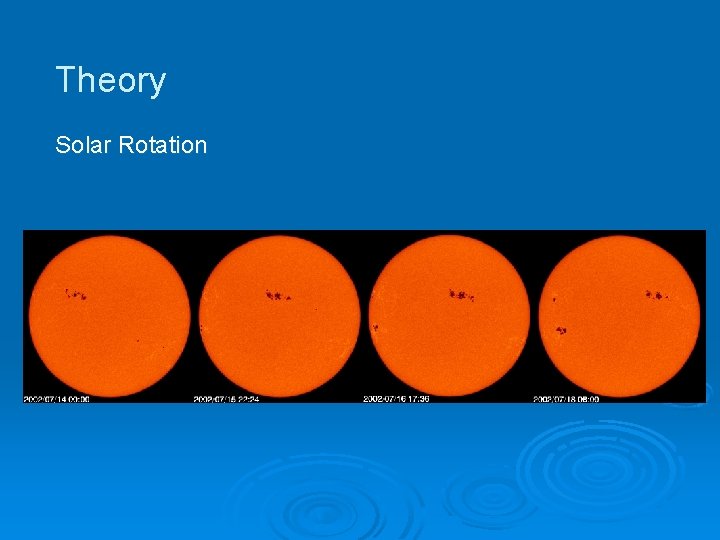 Theory Solar Rotation 