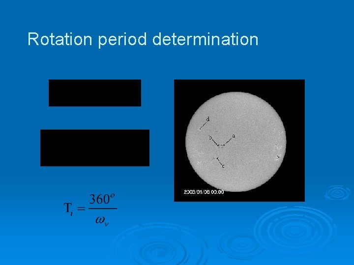 Rotation period determination 