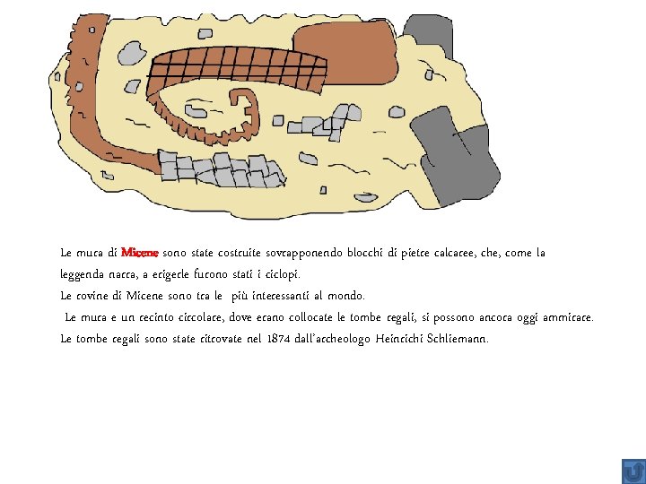 Le mura di Micene sono state costruite sovrapponendo blocchi di pietre calcaree, che, come
