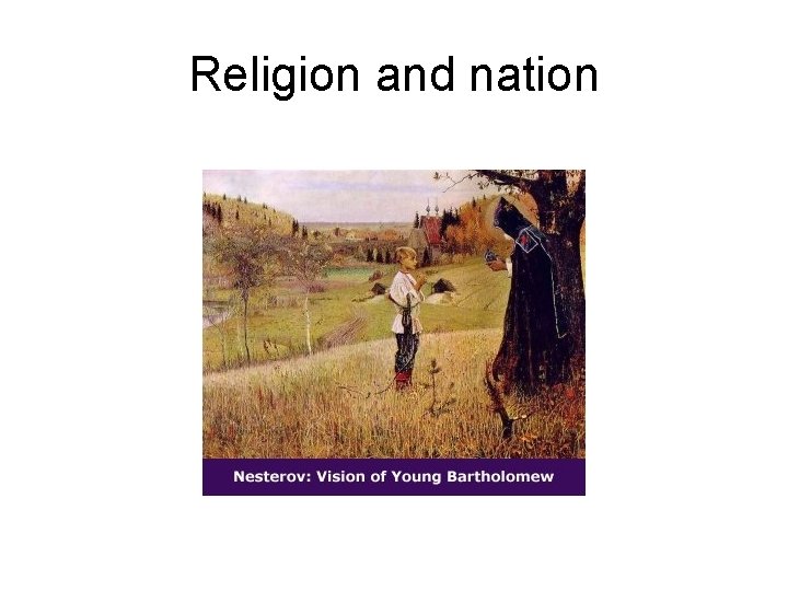 Religion and nation 