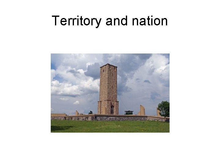 Territory and nation 