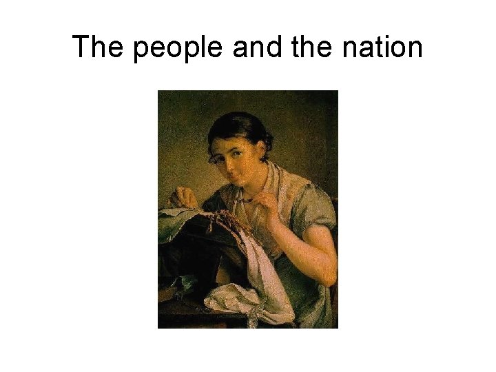 The people and the nation 