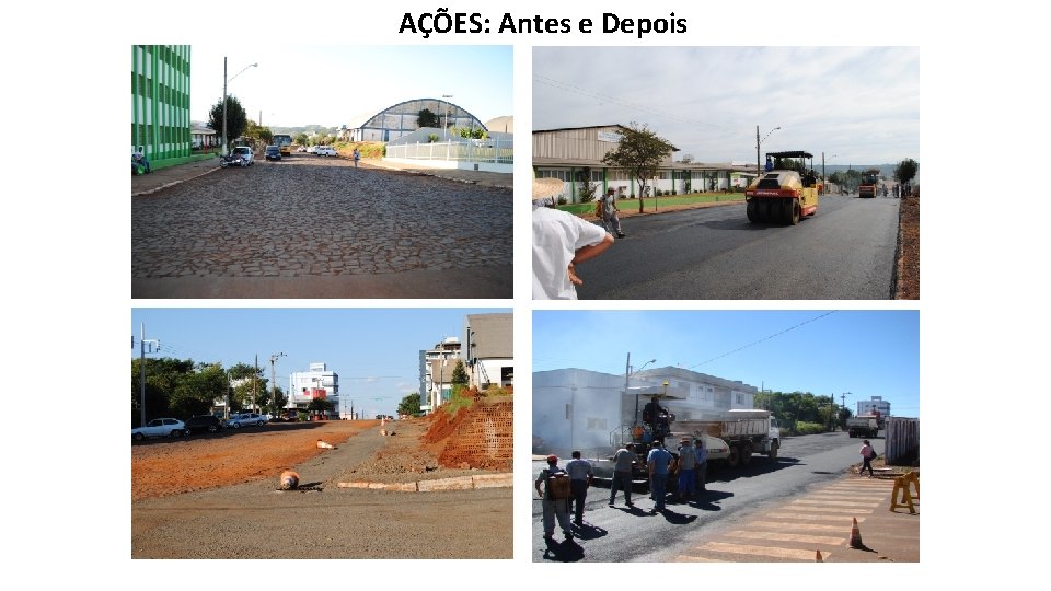 AÇÕES: Antes e Depois 