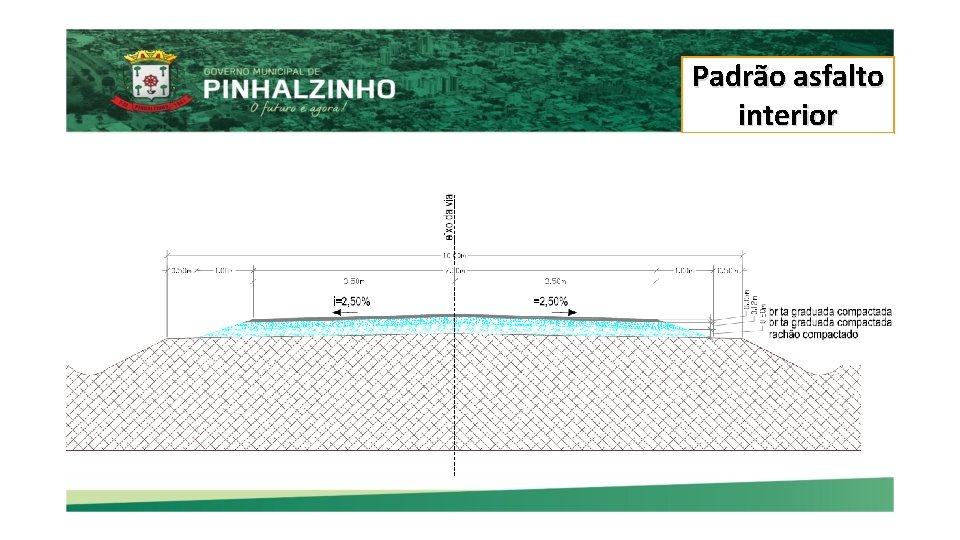 Padrão asfalto interior 