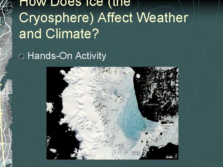 How Does Ice (the Cryosphere) Affect Weather and Climate? Hands-On Activity 