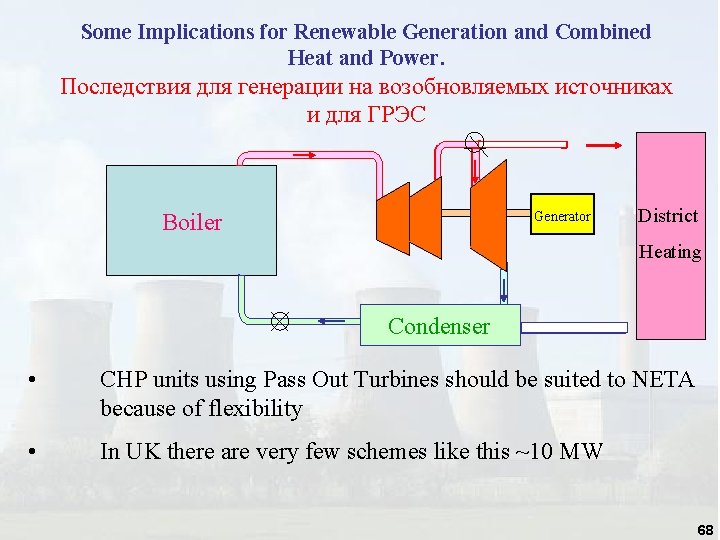 Some Implications for Renewable Generation and Combined Heat and Power. Последствия для генерации на Some Implications for Renewable Generation and Combined Heat and Power. Последствия для генерации на