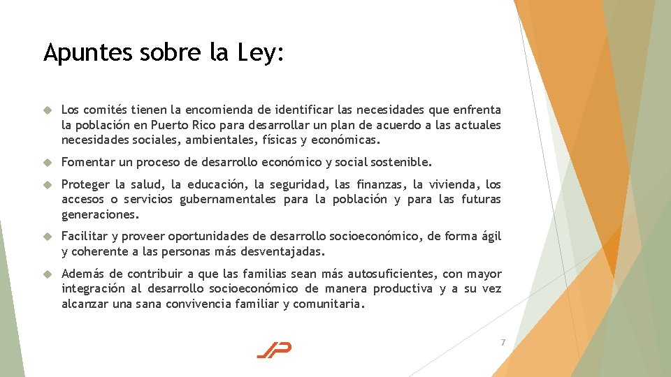 Apuntes sobre la Ley: Los comités tienen la encomienda de identificar las necesidades que