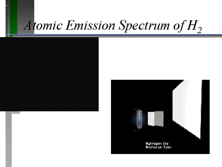 Atomic Emission Spectrum of H 2 