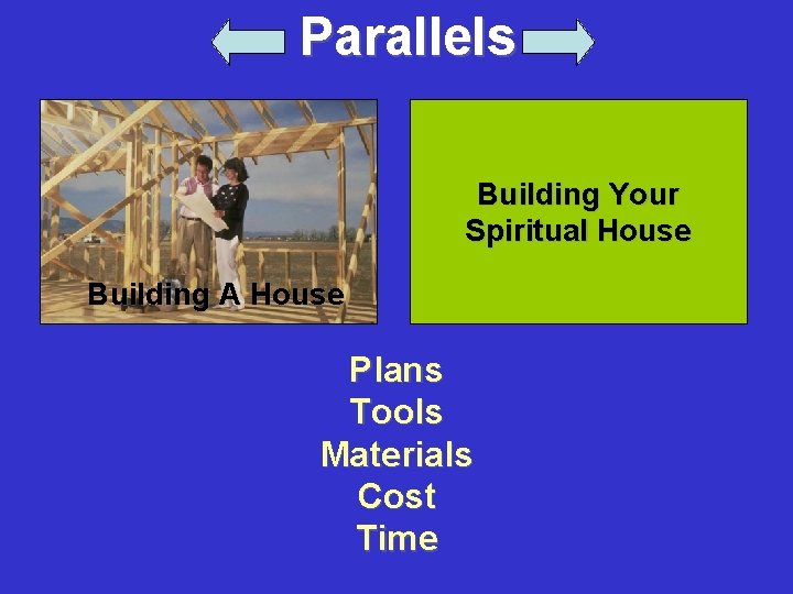 Parallels Building Your Spiritual House Building A House Plans Tools Materials Cost Time 