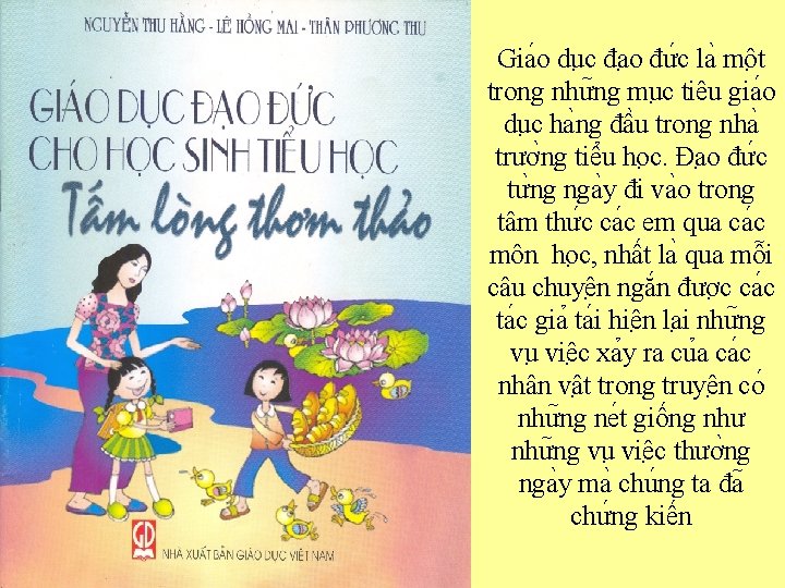 Gia o du c đa o đư c la mô t trong như ng