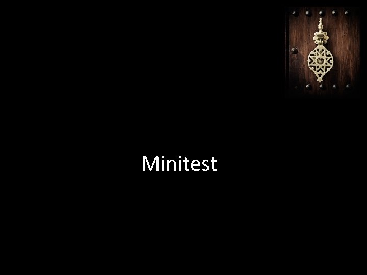 Minitest 