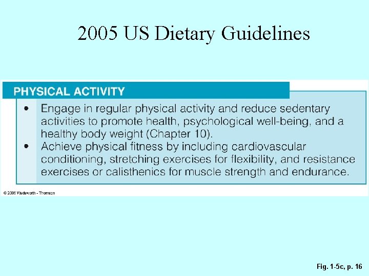 2005 US Dietary Guidelines Fig. 1 -5 c, p. 16 