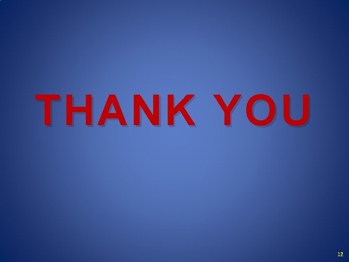 THANK YOU 12 