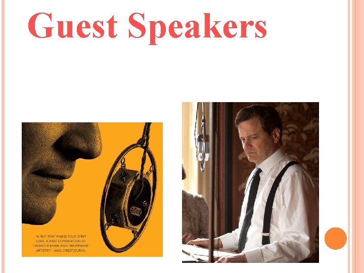 Guest Speakers Guest Speakers