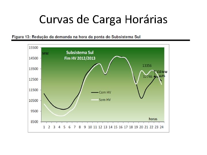 Curvas de Carga Horárias 