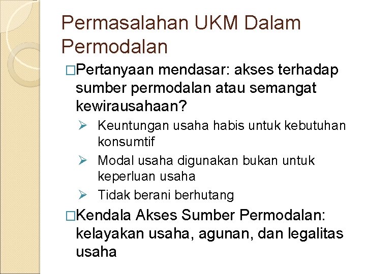 Konsep Dan Aplikasi Pembiayaan Ukm Dr Harjum Muharam