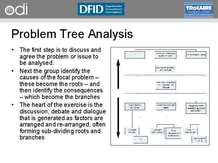 RAPID Programme Problem Tree Analysis • The first step is to discuss and agree