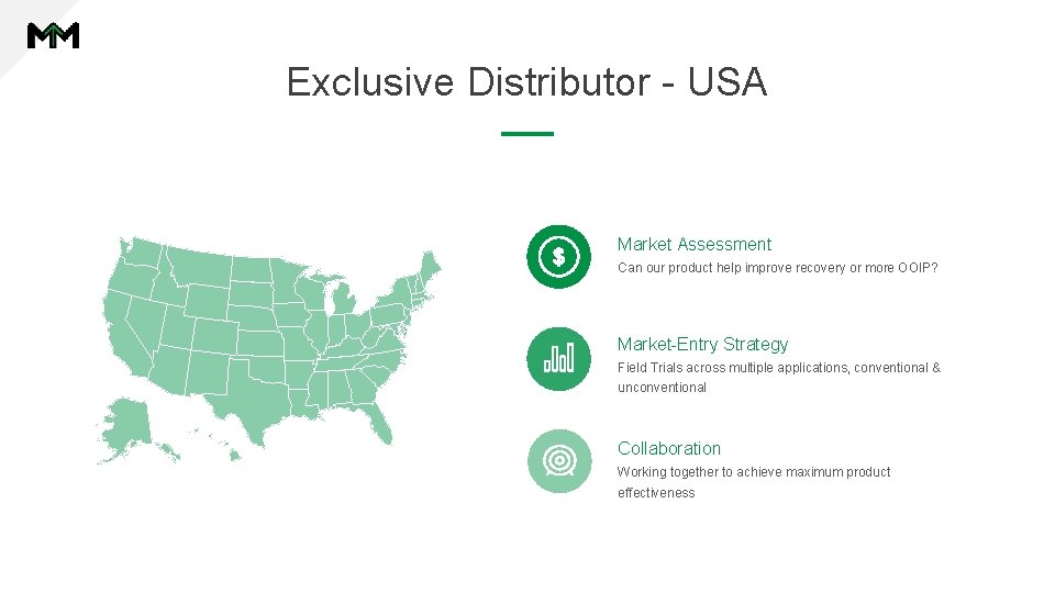 Exclusive Distributor - USA Market Assessment Can our product help improve recovery or more Exclusive Distributor - USA Market Assessment Can our product help improve recovery or more