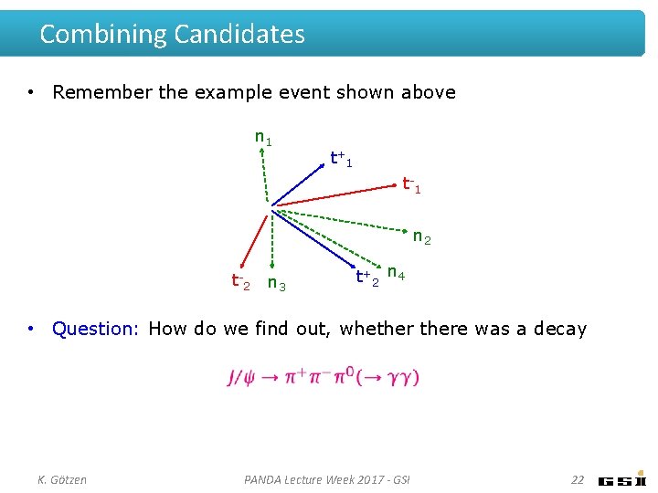 Combining Candidates • Remember the example event shown above n 1 t+ 1 t-1 Combining Candidates • Remember the example event shown above n 1 t+ 1 t-1