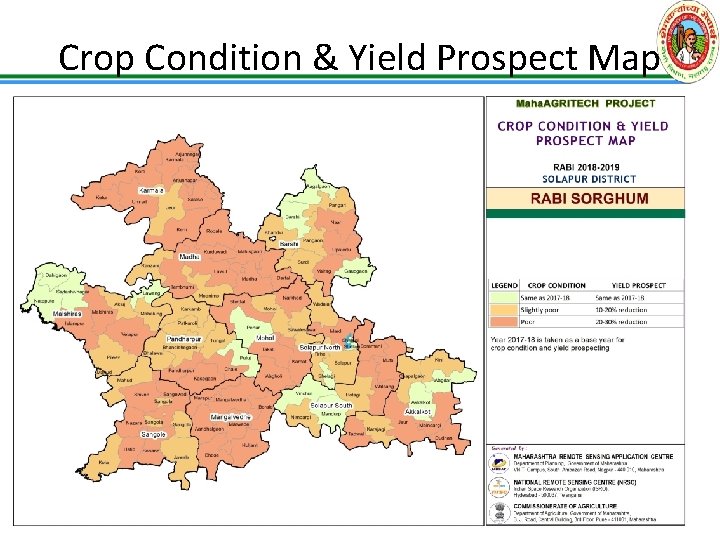Crop Condition & Yield Prospect Map 22 -11 -2020 14 