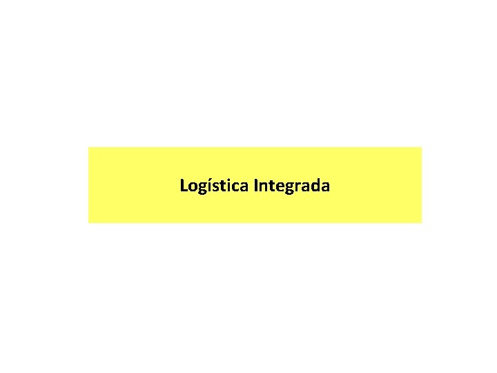 Logística Integrada 