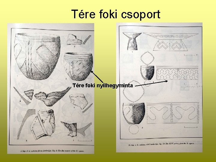 Tére foki csoport Tére foki nyílhegyminta 