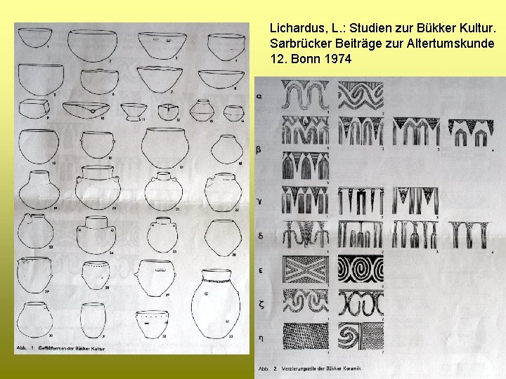 Lichardus, L. : Studien zur Bükker Kultur. Sarbrücker Beiträge zur Altertumskunde 12. Bonn 1974