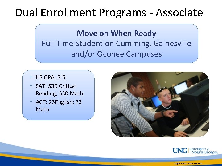 Dual Enrollment Programs - Associate Move on When Ready Full Time Student on Cumming,