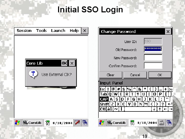 Initial SSO Login 19 