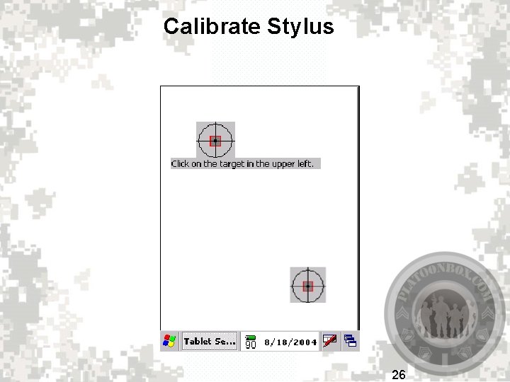 Calibrate Stylus 26 