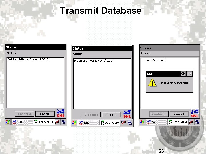 Transmit Database 63 